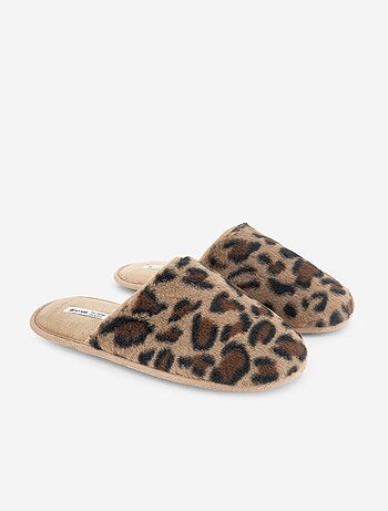 Chaussons mules fourrés