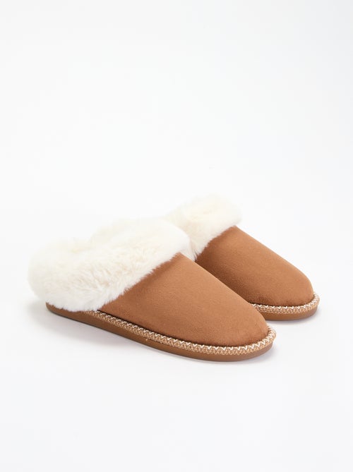 Chaussons mules fourrés - Kiabi Chaussons mules fourrés - Kiabi