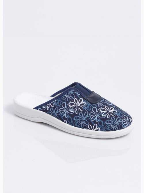 Chaussons mules grande largeur élastiqués - afibel - Kiabi Chaussons mules grande largeur élastiqués - afibel - Kiabi