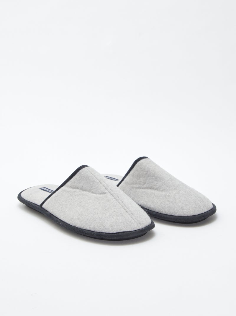 Chaussons mules Gris - Kiabi