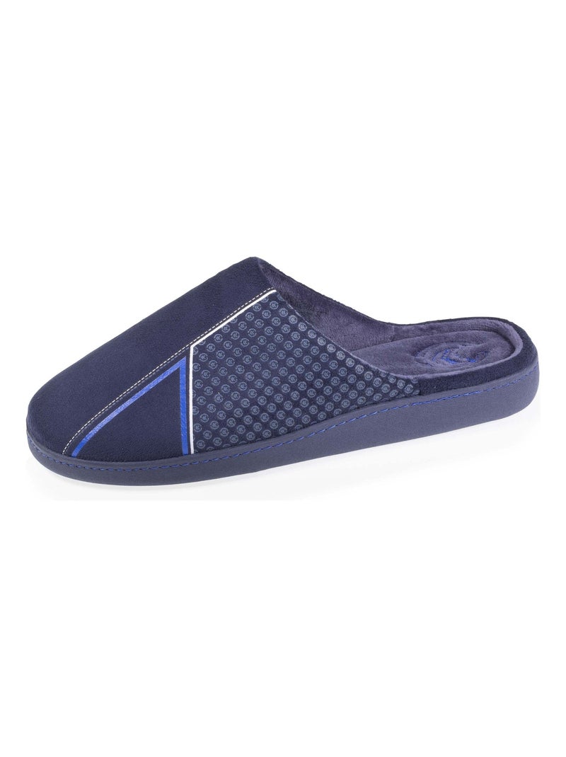 Chaussons mules Homme Chevrons Marine Bleu marine - Kiabi