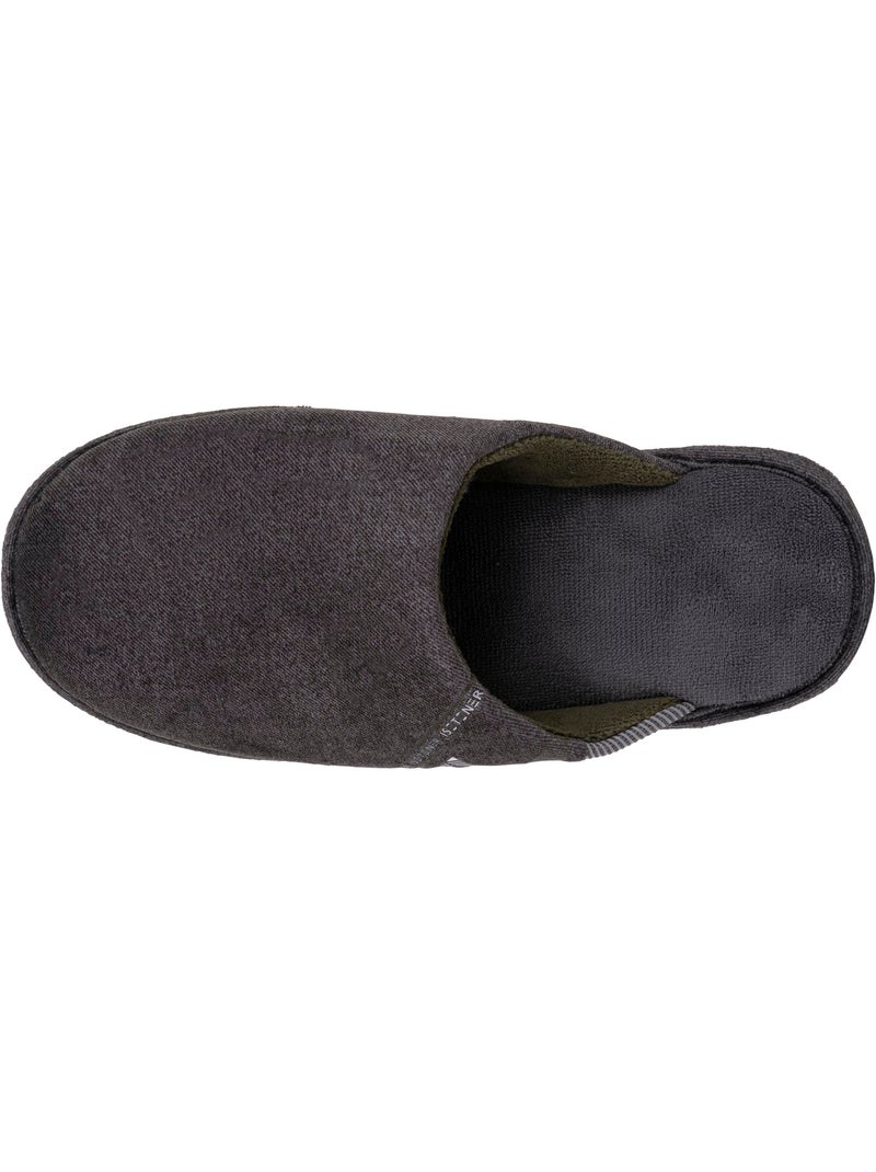 Chaussons mules  homme Isotoner Gris chiné - Kiabi