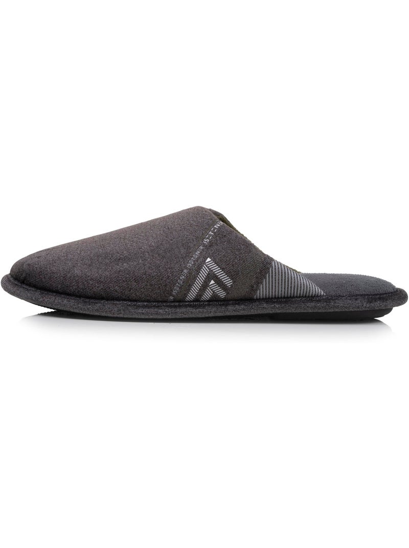 Chaussons mules  homme Isotoner Gris chiné - Kiabi