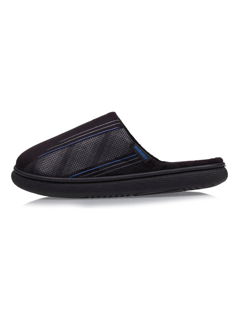 Chaussons mules  homme Isotoner Noir - Kiabi
