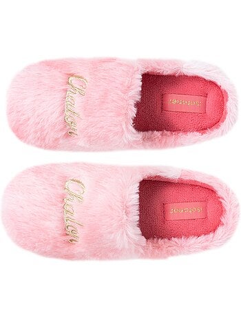 Chaussons mules imitation fourrure semelle bloup extra fille isotoner