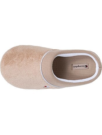 Chaussons mules immitation fourure doux pantoufle femme