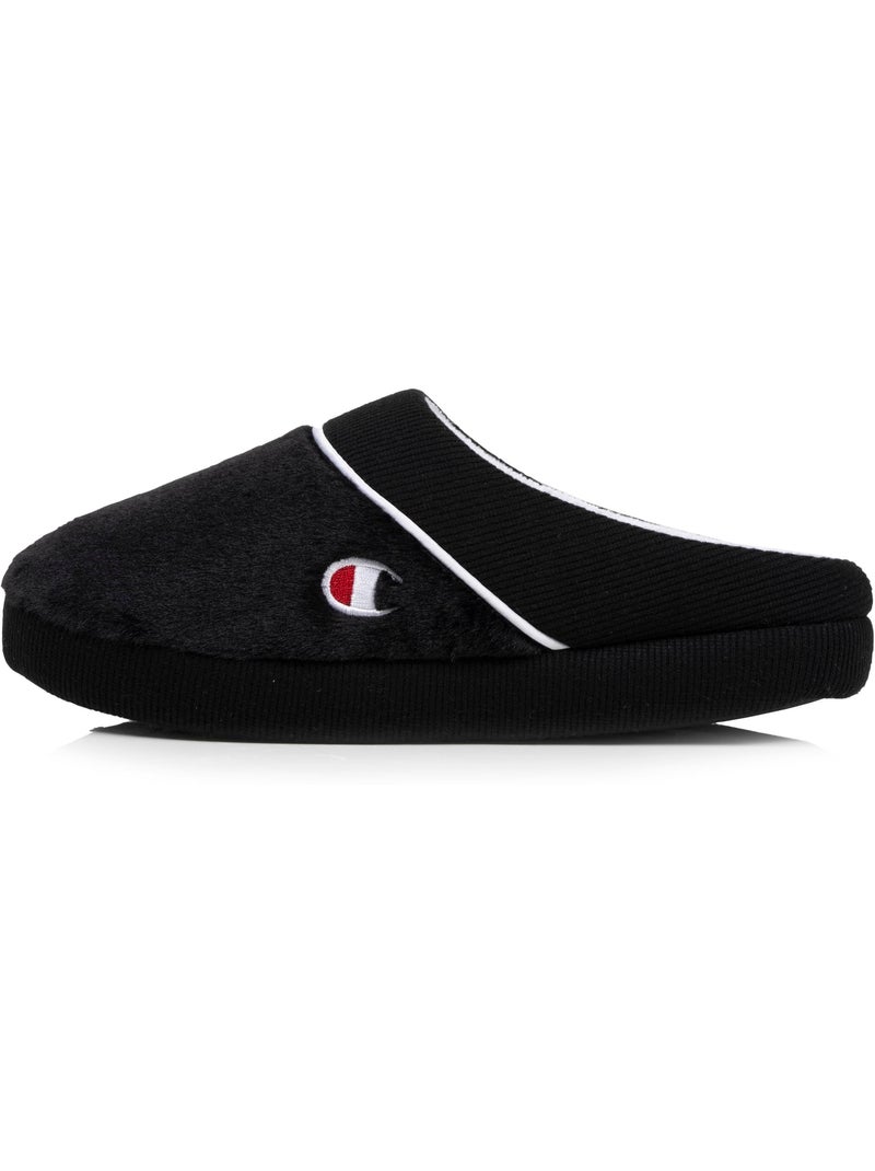 Chaussons mules immitation fourure doux pantoufle femme Champion Noir - Kiabi