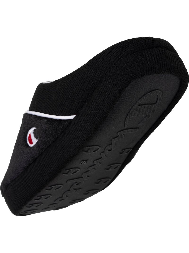 Chaussons mules immitation fourure doux pantoufle femme Champion Noir - Kiabi