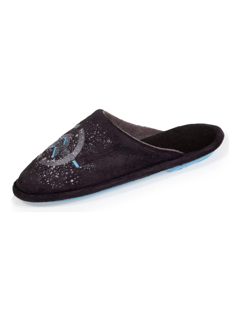 Chaussons mules impressions gomme garçon Isotoner Noir - Kiabi