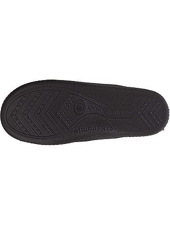 Chaussons mules imprimé à carreaux homme isotoner