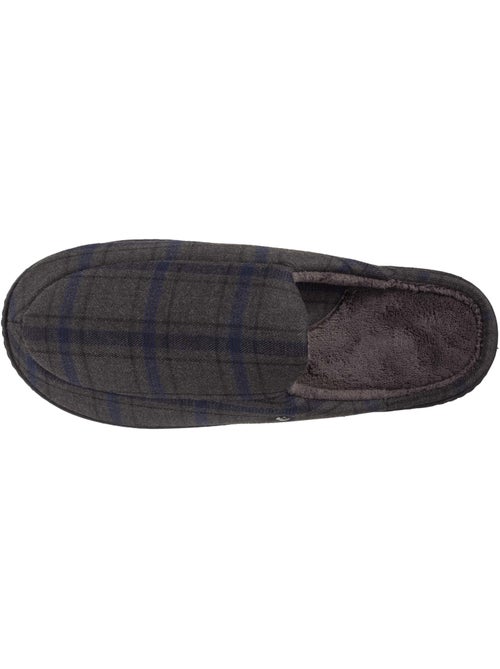 Chaussons mules imprimé à carreaux homme isotoner - Kiabi Chaussons mules imprimé à carreaux homme isotoner - Kiabi