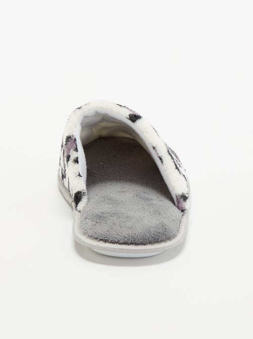 Chaussons mules imprimé léopard - Kiabi