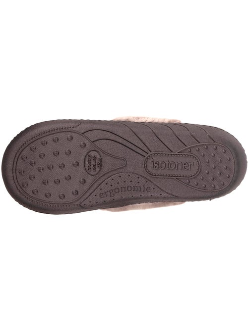 Chaussons mules Irisé et imitation fourrure fille Isotoner - Kiabi