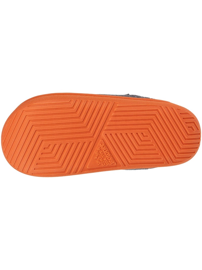 Chaussons mules jersay, semelle bloup xtra confort, garçon isotoner Gris chiné - Kiabi