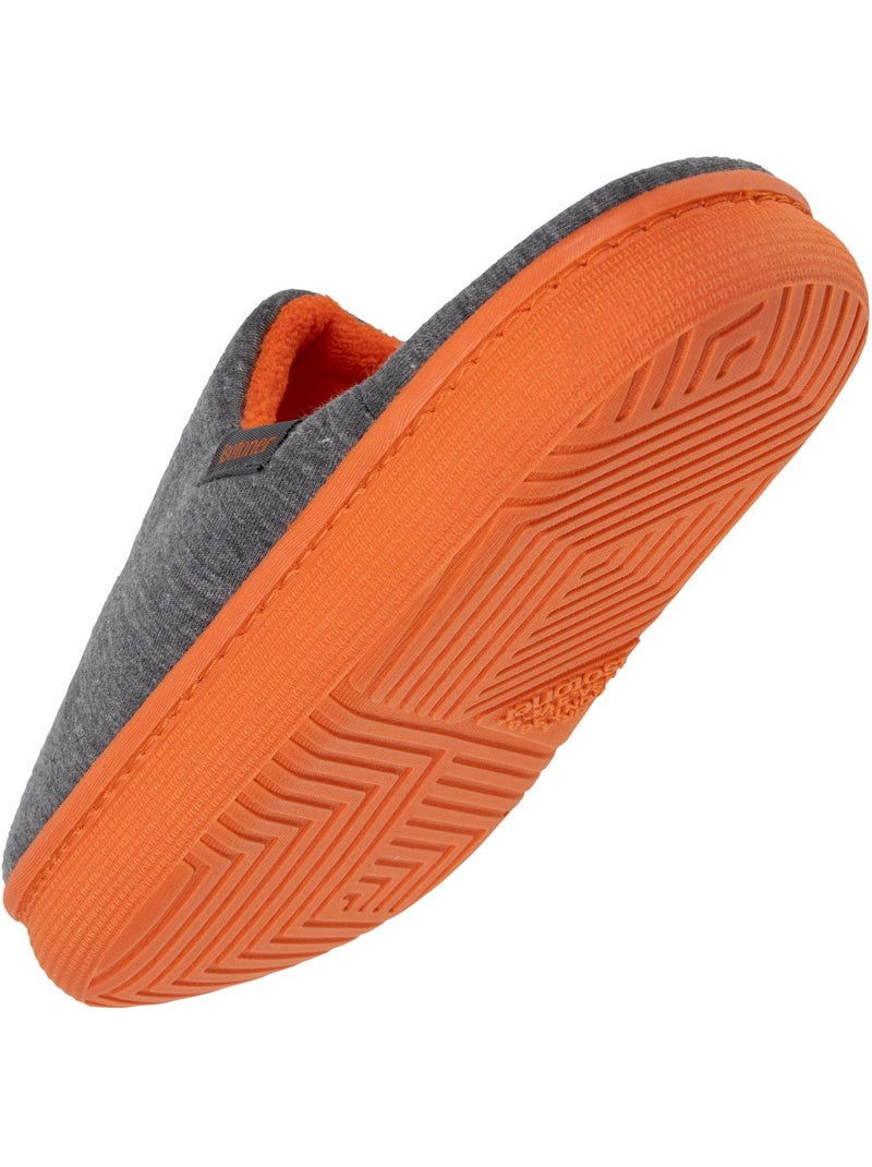 Chaussons mules jersay, semelle bloup xtra confort, garçon isotoner Gris chiné - Kiabi