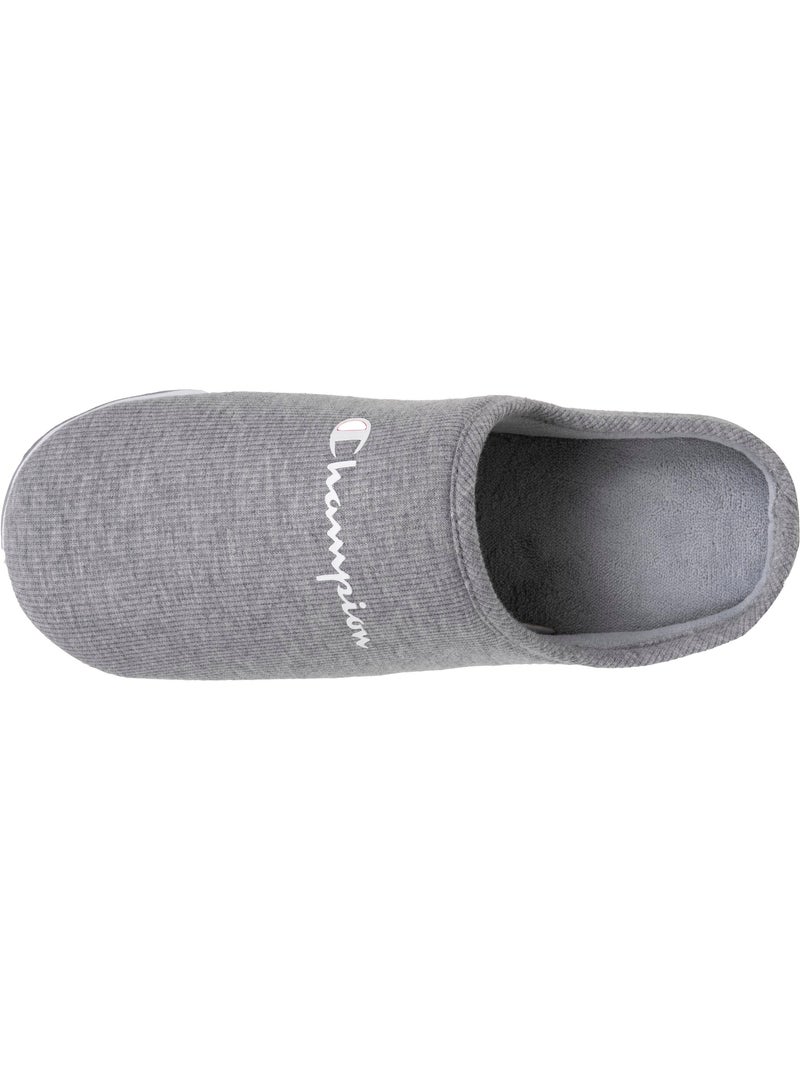 Chaussons mules jersey côtelé ultra confort moelleux femme Champion Gris chiné - Kiabi