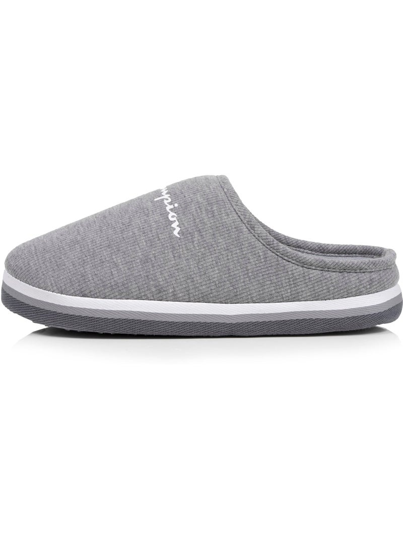 Chaussons mules jersey côtelé ultra confort moelleux femme Champion Gris chiné - Kiabi