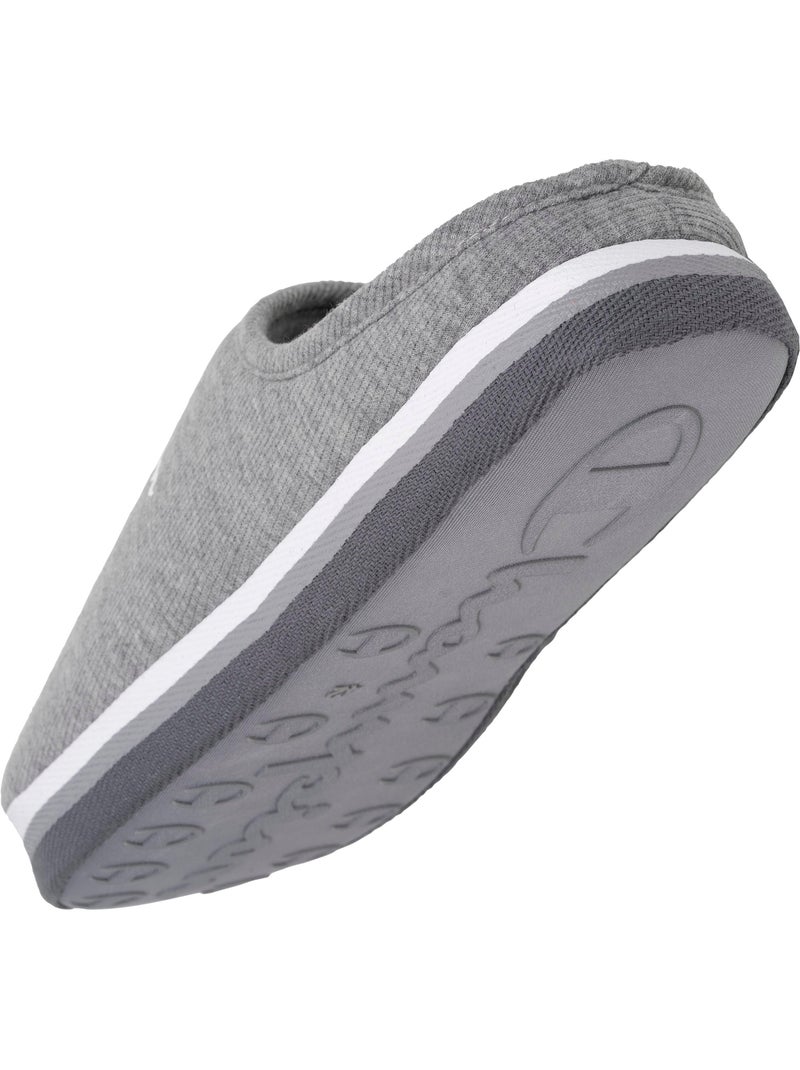 Chaussons mules jersey côtelé ultra confort moelleux femme Champion Gris chiné - Kiabi