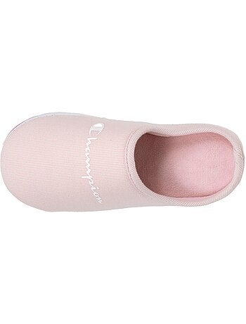 Chaussons mules jersey côtelé ultra confort moelleux femme champion