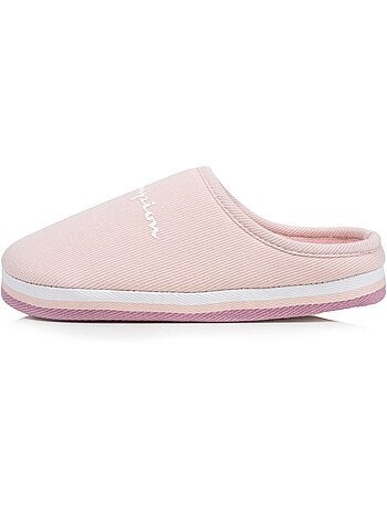 Chaussons mules jersey côtelé ultra confort moelleux femme champion