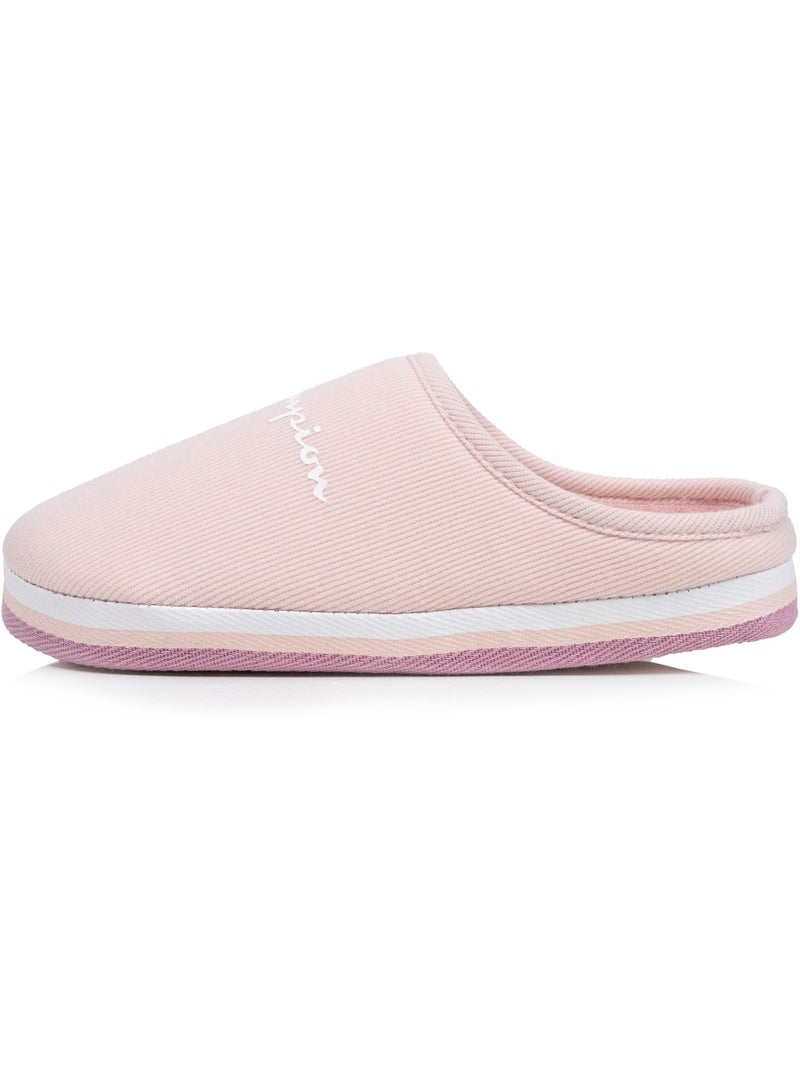 Chaussons mules jersey côtelé ultra confort moelleux femme Champion Rose pâle - Kiabi