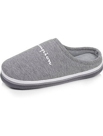 Chaussons mules jersey côtelé ultra confort moelleux femme