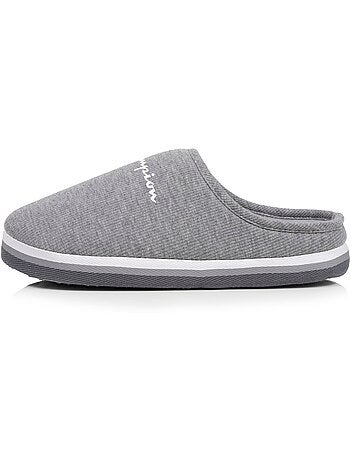Chaussons mules jersey côtelé ultra confort moelleux femme