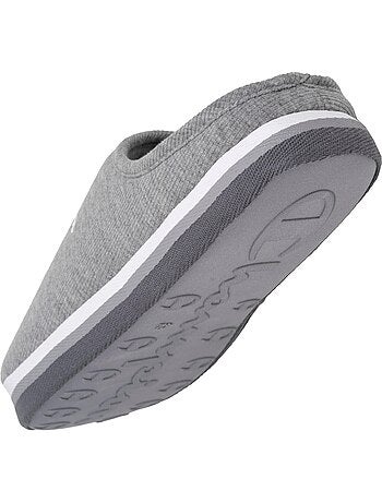 Chaussons mules jersey côtelé ultra confort moelleux femme