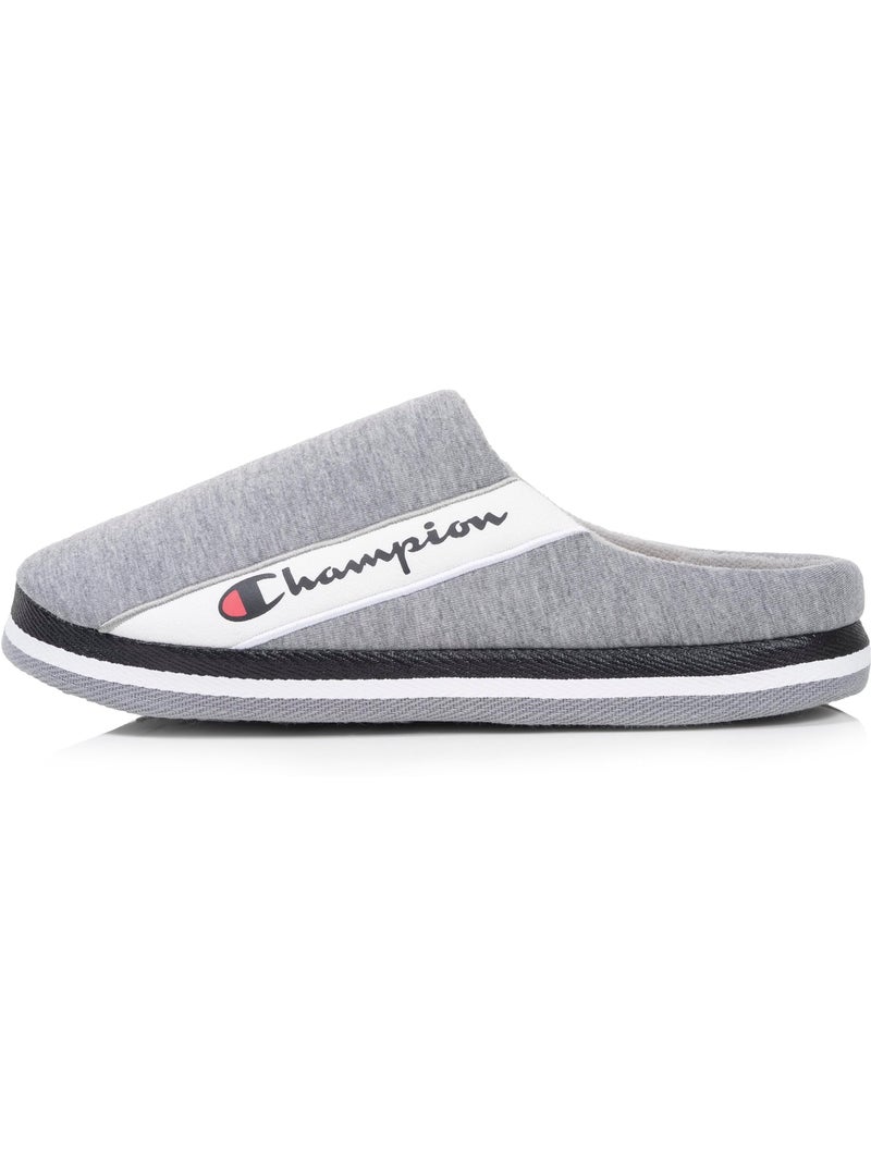 Chaussons mules jersey côtelé ultra confort moelleux homme Champion Gris chiné - Kiabi
