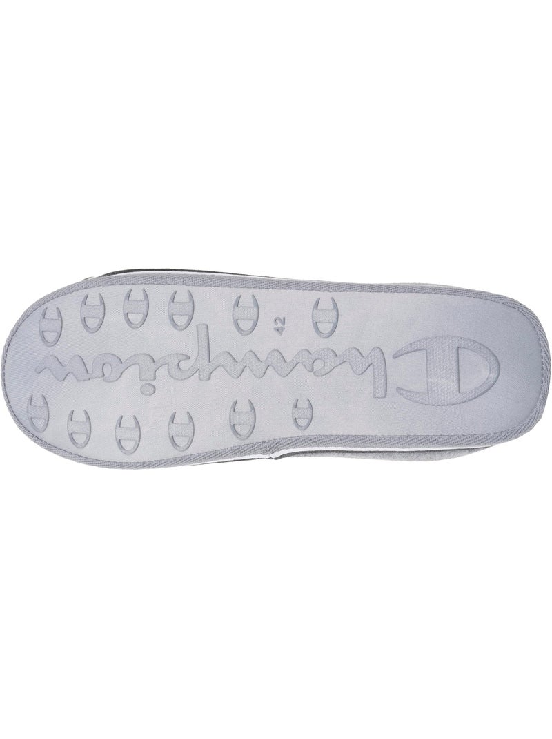Chaussons mules jersey côtelé ultra confort moelleux homme Champion Gris chiné - Kiabi