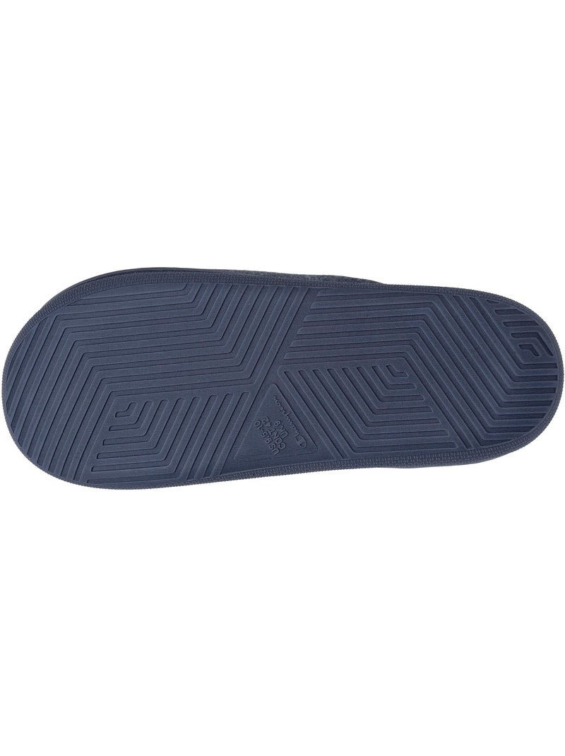 Chaussons mules jersey côtelé ultra confort ultra homme champion Bleu marine - Kiabi