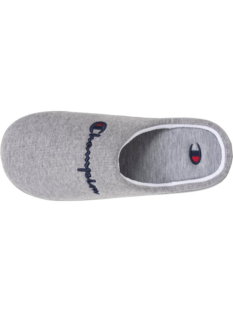 Chaussons mules jersey côtelé ultra confort ultra homme Champion Gris chiné - Kiabi