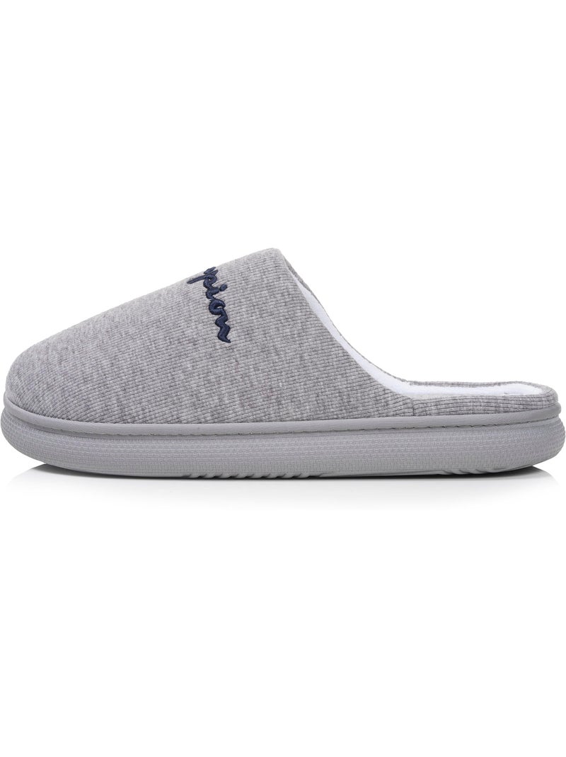 Chaussons mules jersey côtelé ultra confort ultra homme Champion Gris chiné - Kiabi