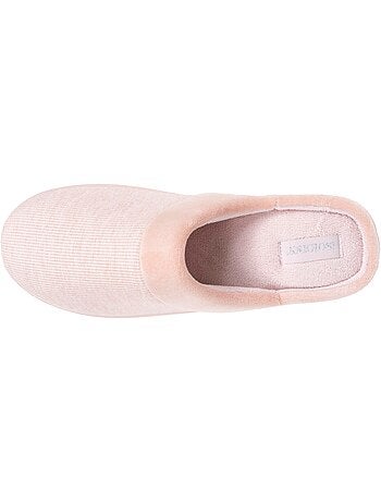 Chaussons mules jersey mousse à mémoire forme talon 3,7 femme Isotoner