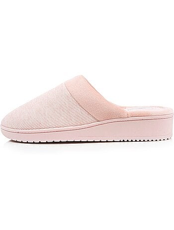 Chaussons mules jersey mousse à mémoire forme talon 3,7 femme Isotoner