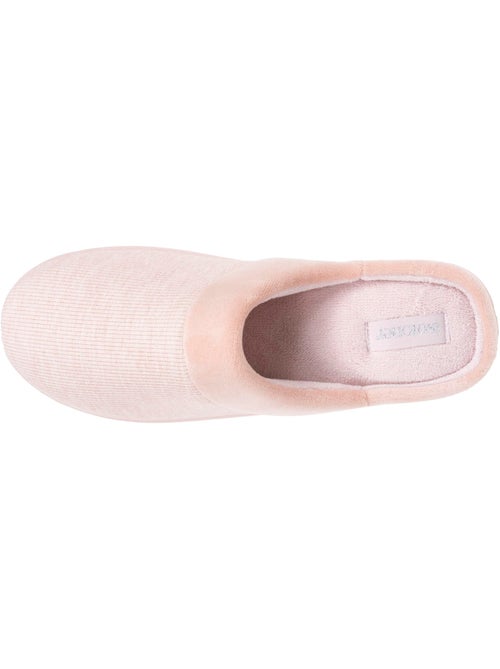 Chaussons mules jersey mousse à mémoire forme talon 3,7 femme Isotoner - Kiabi