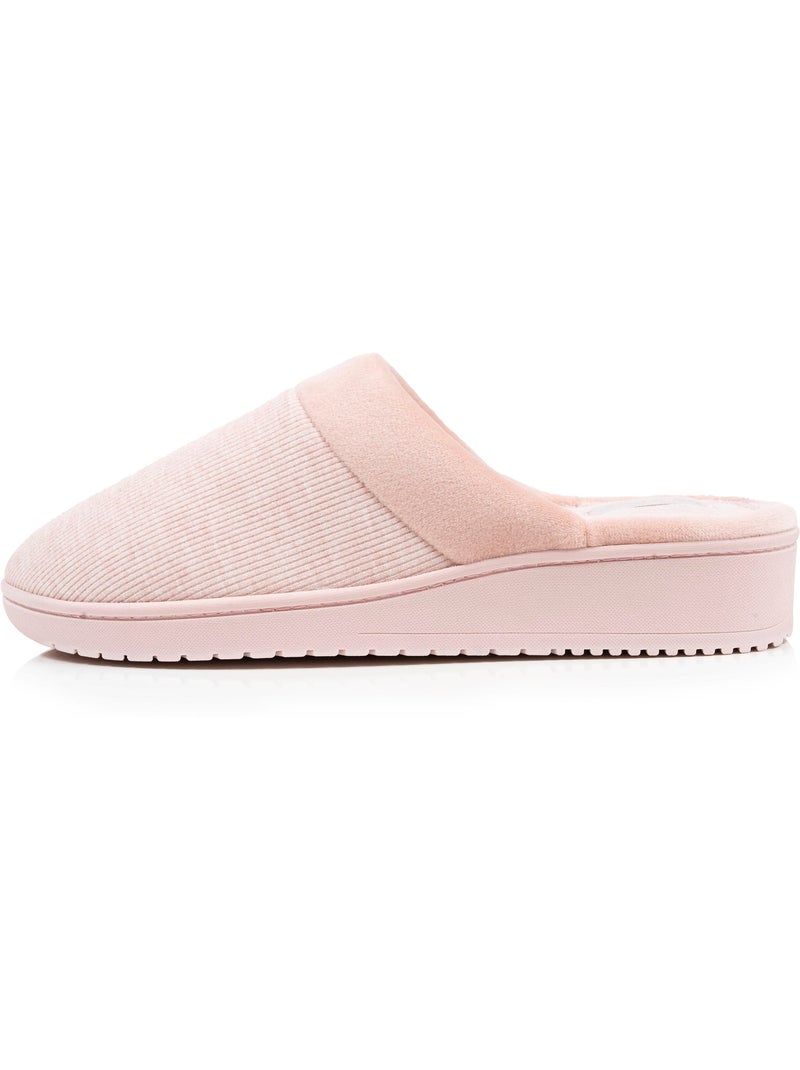 Chaussons mules jersey mousse à mémoire forme talon 3,7 femme Isotoner Blush - Kiabi