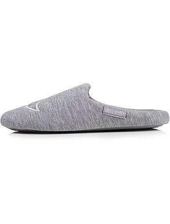 Chaussons mules jersey, semelle gomme antidérapante femme Isotoner