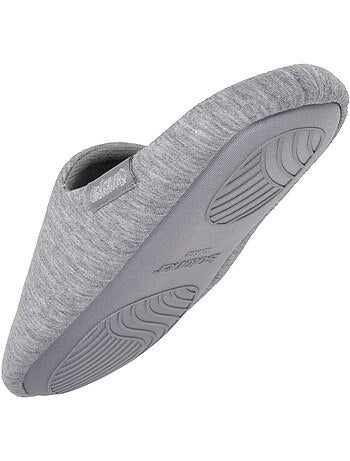 Chaussons mules jersey, semelle gomme antidérapante femme Isotoner
