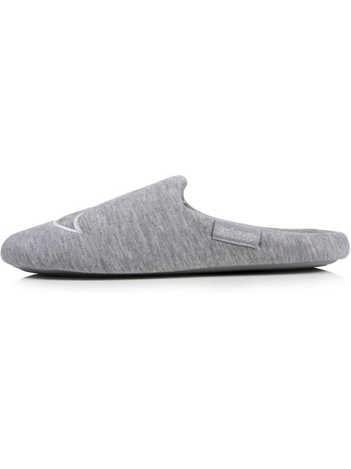 Chaussons mules jersey, semelle gomme antidérapante femme Isotoner - Kiabi
