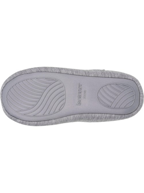 Chaussons mules jersey, semelle gomme antidérapante femme Isotoner - Kiabi