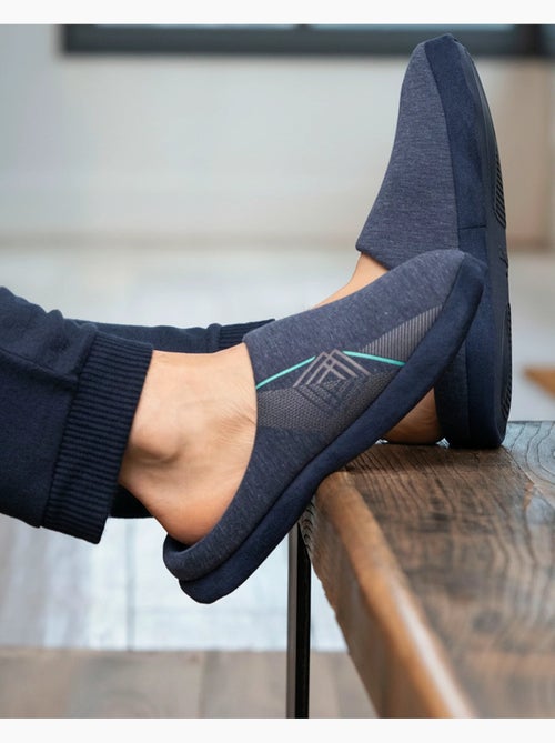 Chaussons mules jersey, semelle gomme antidérapante homme - Kiabi Chaussons mules jersey, semelle gomme antidérapante homme - Kiabi