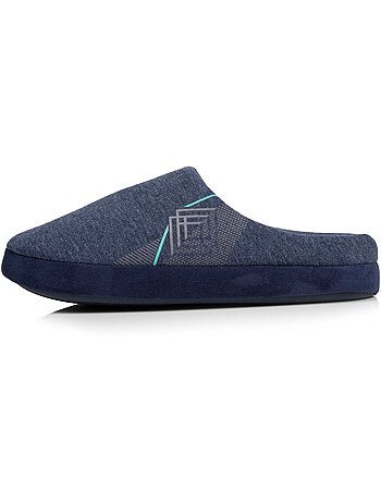 Chaussons mules jersey, semelle gomme antidérapante homme Isotoner