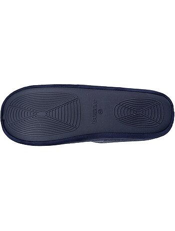 Chaussons mules jersey, semelle gomme antidérapante homme Isotoner