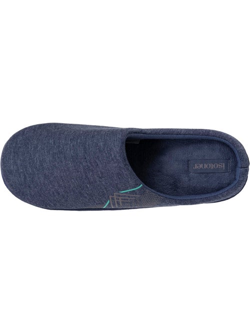 Chaussons mules jersey, semelle gomme antidérapante homme Isotoner - Kiabi