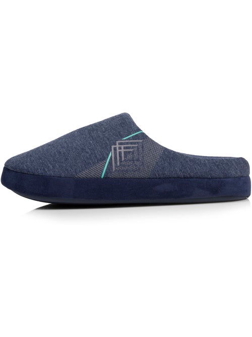 Chaussons mules jersey, semelle gomme antidérapante homme Isotoner - Kiabi