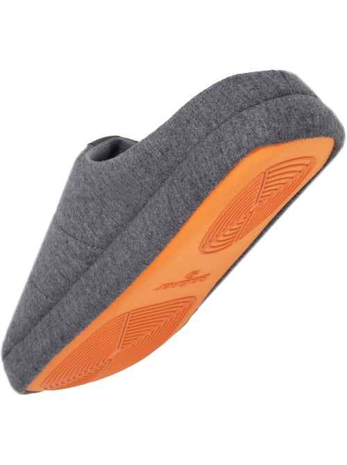 Chaussons mules jersey, semelle gomme antidérapante homme Isotoner - Kiabi
