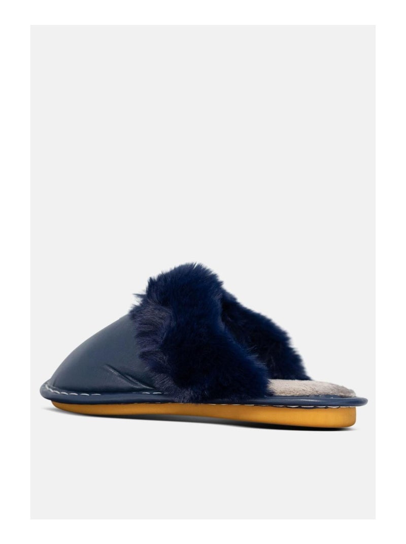 Chaussons mules Kebello Bleu marine - Kiabi