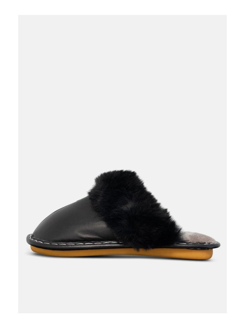 Chaussons mules Kebello Noir Noir - Kiabi