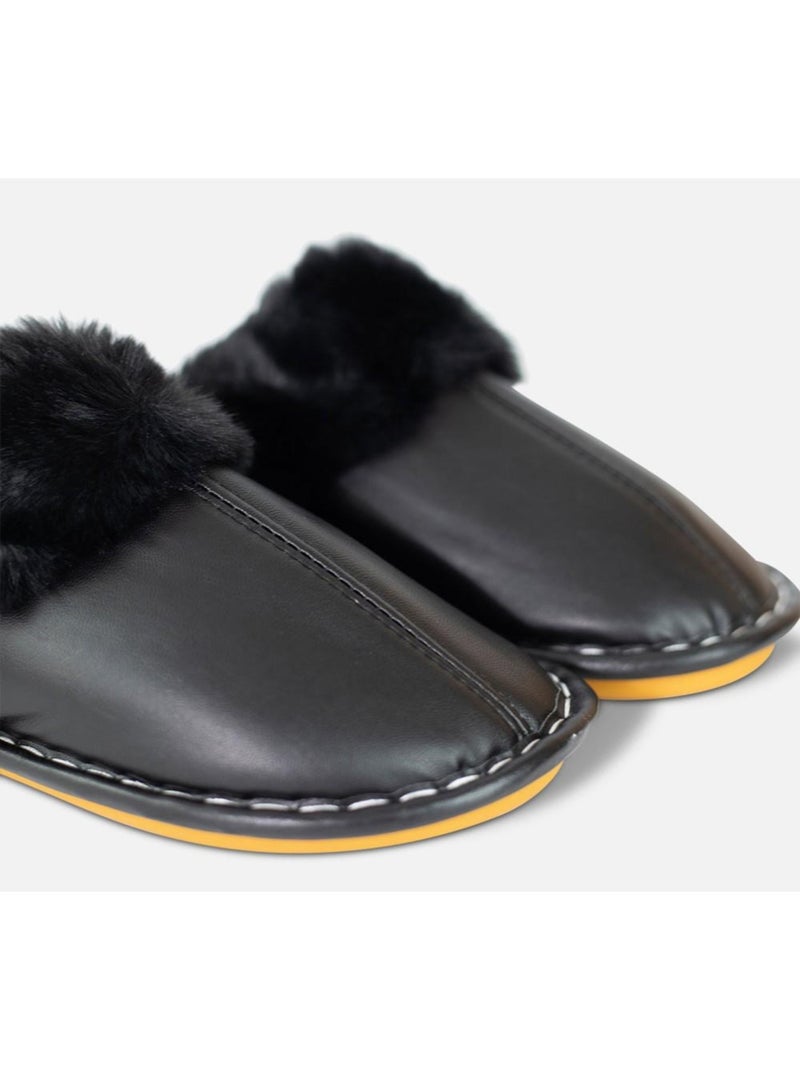Chaussons mules Kebello Noir Noir - Kiabi
